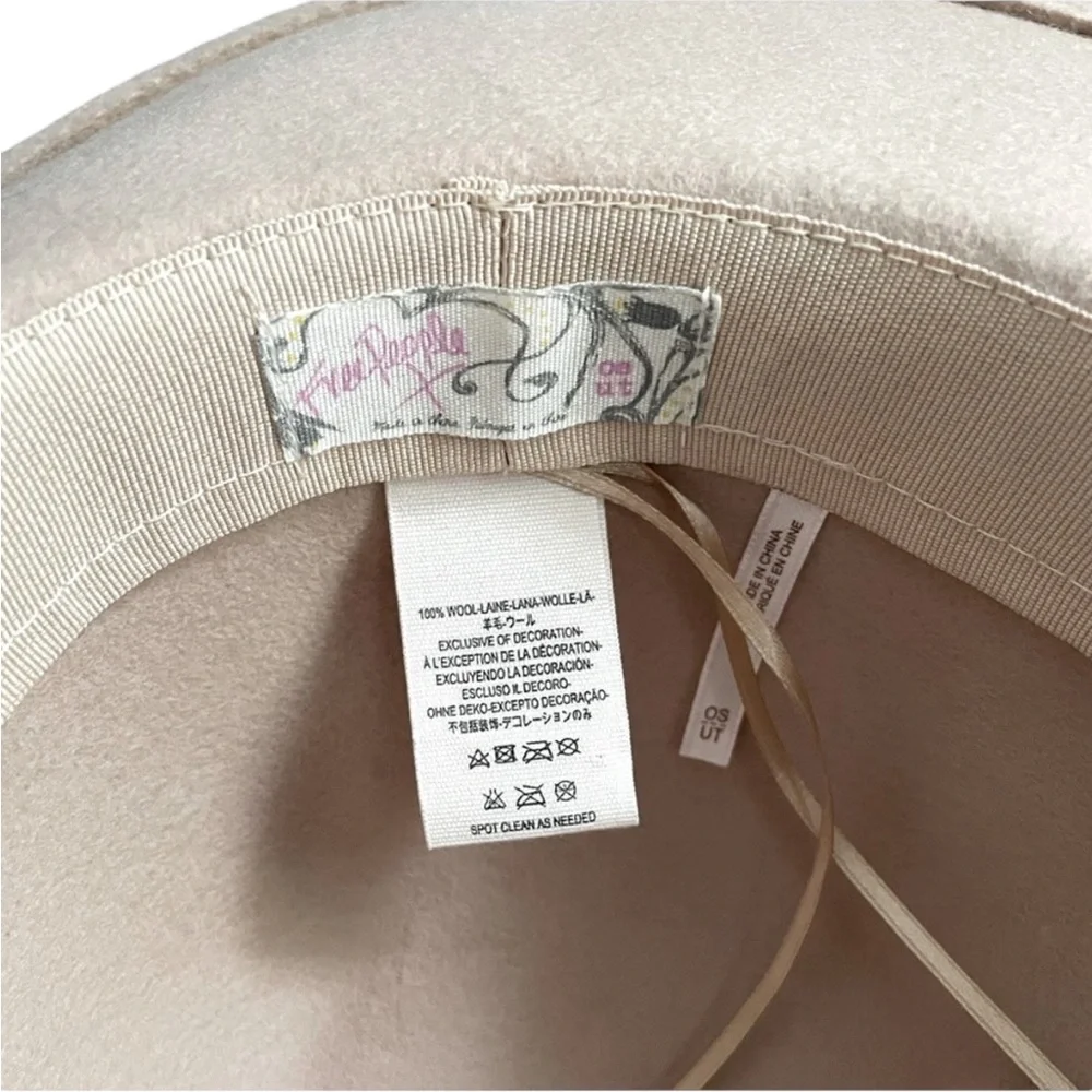 Free People Wythe Wool Hat with leather band